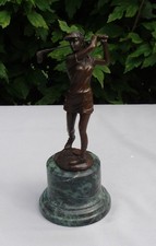 Statue Sculpture Golfeuse Golf