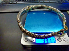 gros ras de cou torque Rajasthan,argent massif,D int 12cm,P 37g