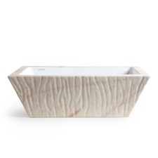 Vasque Lavabo à Poser/Suspendu Rectangulaire Pietra Rose Portugal 60x40xH20 cm