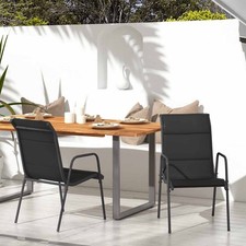 4x Chaises de Jardin Acier et