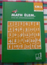 Livre Mathématique élem. CM2