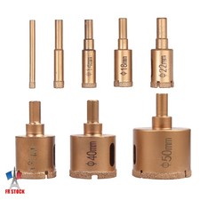 8PCS Forets de diamant 6-50mm Coupe-trou Ouvre-trou Scie-cloche professionnel