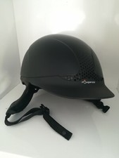 Bombe équitation Casque FOUGANZA noir taille  53/55 cm