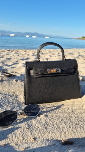 Sac main femme noir - à, cuir