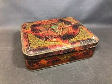 Ancienne boite à gateaux en fer blanc vintage déco rétro boite de cuisine