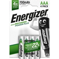 4 Piles Rechargeables | AAA LR03 HR03 700mAh | ENERGIZER EXTREME + Livraison