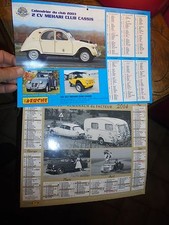 Ancien Calendrier 2003.14 Citroën DS 2CV Méhari Renault 4L Peugeot 403 Fiat 500