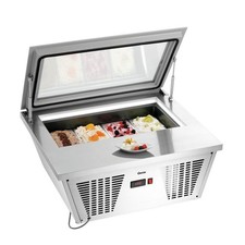 Vitrine à glace 26 Litres, 4 x 6,5 Litres, bacs inclus, 210 W, 220 V - MONO