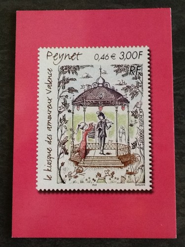 Timbre peynet kiosque des - cp,