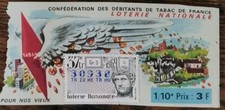 Billet de loterie nationale