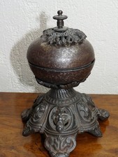 Superbe rare ancienne sonnette de table comptoir en fonte et fer 19ème