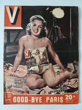 V MAGAZINE N° 207 ILL. JEAN DAVID PIN UP REPORTAGES 1948 HUGUETTE BERGER
