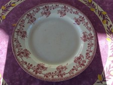 Plat Rond Plat Terre Fer HB et Cie Choisy Modèle Paris Rose Rouge 32cm 840Grs