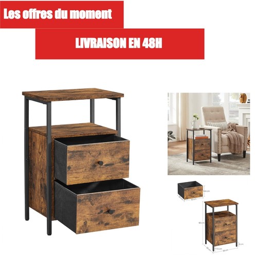 Vasagle table chevet - table, de