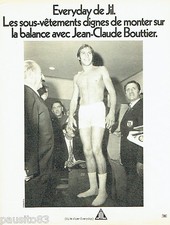 PUBLICITE ADVERTISING 016  1971  JIL sous vetements Jean-Claude Bouttier