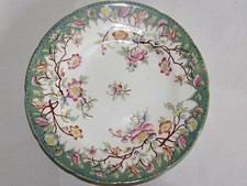09C18 RARE ANCIENNE ASSIETTE PEINT MAIN VPF VERNON PORCELAINE DE FISMES XIX e
