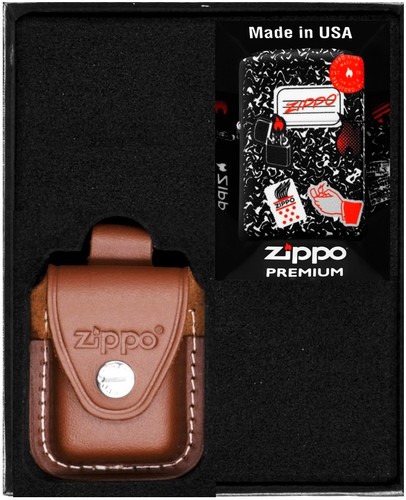 Coffret briquet zippo design - briquet,