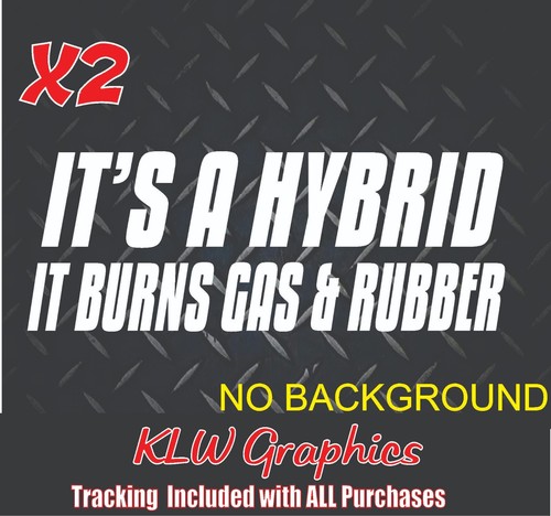 Hybrid burns decal sticker - decal,