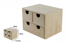X Mini Commode En Bois Naturel