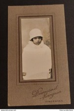 Photographie CDV fillette Dumesnil Marguin Vincennes années 30