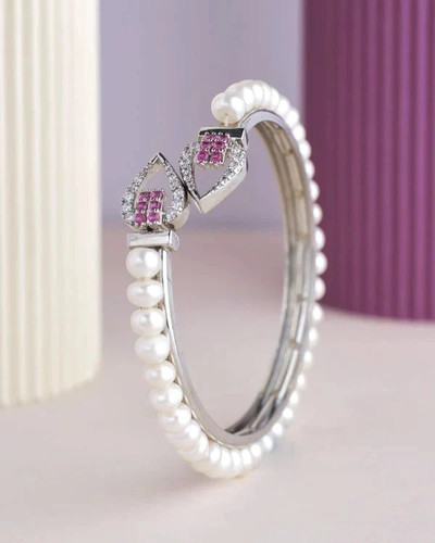 Bracelet élégant blanc - en, or