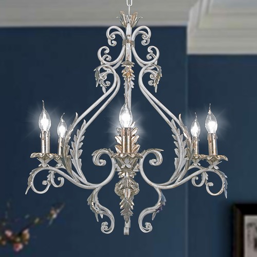 Lustre fer forgé lumières - fer, 6