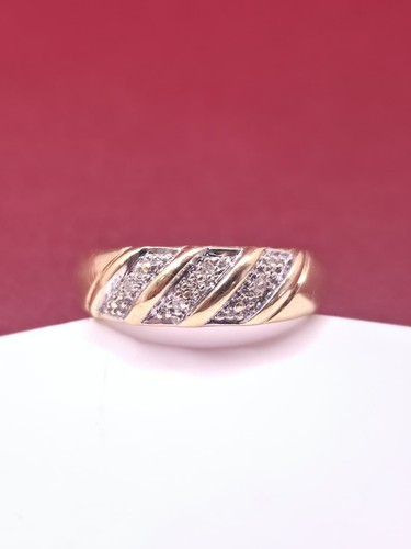 Bague jaune blanc 18 - jaune, et