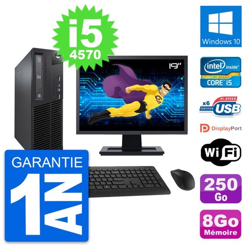 Lenovo m73 sff ecran - pc, 19"