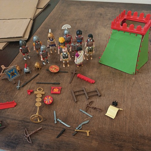 Lot playmobil romains - playmobil, tente
