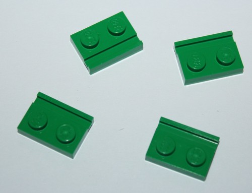 Lego green plate modified - green,