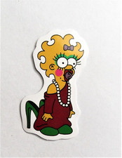 vianille - STICKER  Autocollant Maggie SIMPSON - 5,5 x 3 cm