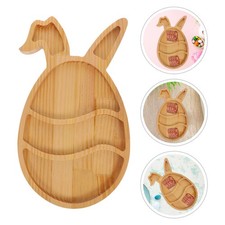  Plateaux de service en bois pour œufs de pâques, plateau de service en bois
