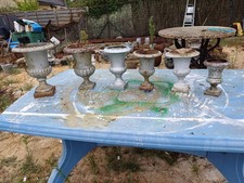 Lot de 6 Vases Médicis en Fonte de Charleville - Mézières   1900