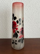 Ancien vase verre dépoli