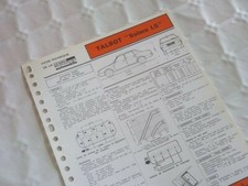 Fiche technique Talbot Solara LS, 6Y1 70ch, 7cv