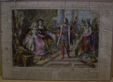 PUZZLE XIX° litho bois 45 pièces/ CHARLES PINOT ÉPINAL /CHRISTOPHE COLOMB pl. 4 