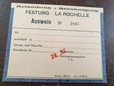 AUSWEIS LAISSEZ PASSER LA