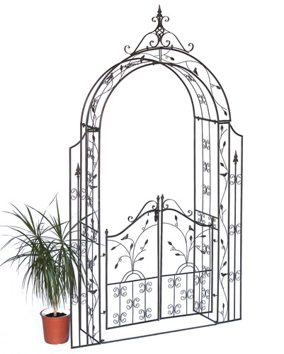 Arc rose avec portail en - rose,