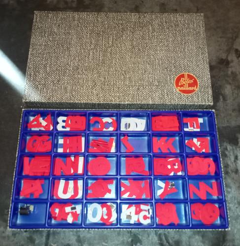 Ancien coffret lettres - ancien,