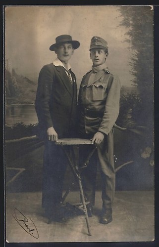 Carte postale soldat