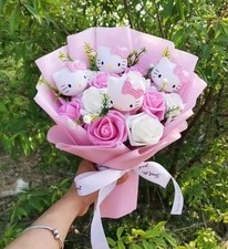Bouquet de Rose Avec Peluche