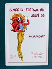 Etiquette vin BD Ligugé 1998