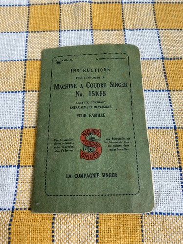 Ancien mode emploi singer - ancien, d’emploi