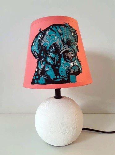 Lampe chevet chien boxer cane - boxer,