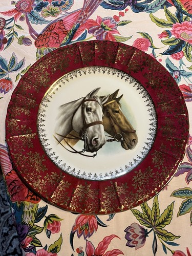 Assiette bernardaud chevaux - bernardaud,