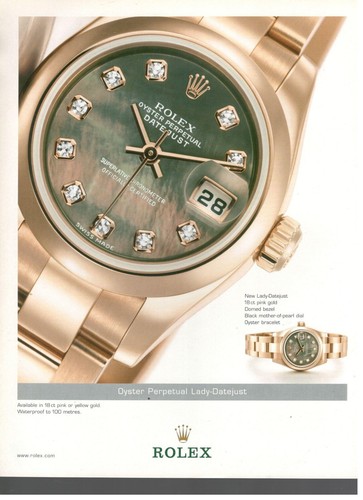 Rolex publicité 2003 montre - rolex,