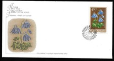Enveloppe premier jour - Columbine (Les Ancolies) - Romania Bucuresti 1979