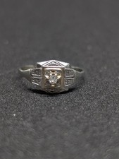 Artdeco White Gold And Diamond