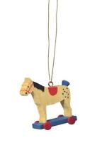 Décoration De Sapin Cheval Sur Roues Rouge L=2x4x5Cm NEUF Décoration De Noël