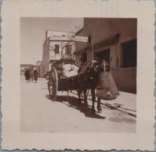 Espagne, Sitges, Charrette à cheval, Tirage vintage, 1935  tirage d'époqu